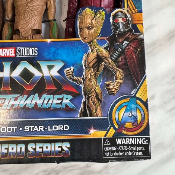 Marvel Avengers Titan Hero Series Thor Groot Star-Lord Action Figures - 3pk - Picture 8 of 10